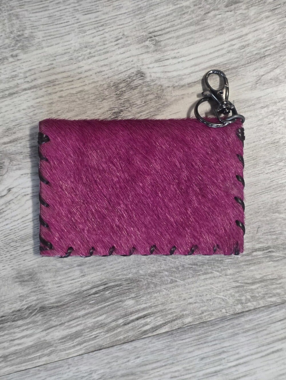 Designer Upcycled Fushia Pink Crossbody Shourlder Bag & Wallet - Picture 8 of 9